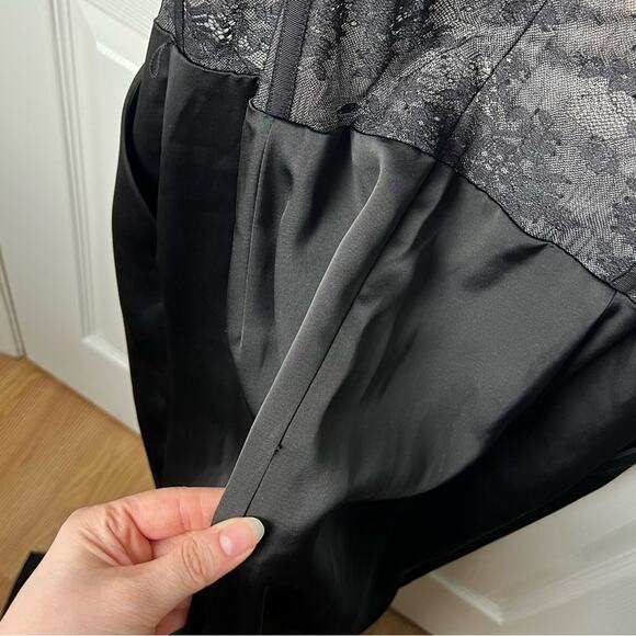 Katie May Black Tink Lace Bustier Sleeveless Wide Leg Jumpsuit XL - Picture 10 of 13